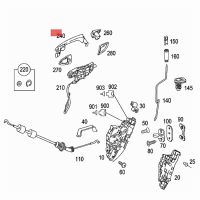 A2217601070 Right Outside Door Handle For Mercedes Benz S-CLASS W221 S300 S350L S500 S600 S600 2006-2013 Exterior Puller Accessories Parts