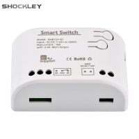 Shockley สวิตช์ไฟ Wi-Fi สวิตซ์อัจฉริยะไร้สายสวิตช์ควบคุมด้วยแอปเสียงโมดูล DIY รองรับ Alexa