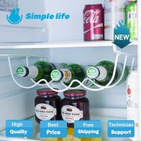 1Pcs Fridge Kitchen Organizer Storage Rack Shelf Refrigerator Beer Beverage Bottle Rack Wine Holder Cupboard Organizer Shelves