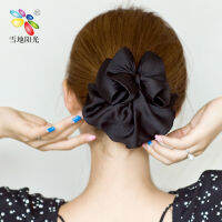 Factory Outlet Spot Simple Lotus Leaf Edge Cloth Pocket Hair Network Hotel Stewardess Female Head Flower