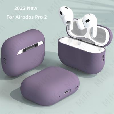 Official Original Silicone Case For Airpods Pro 2 Wireless Bluetooth Earphone Protective Case On For AirPods Pro 2 Soft Cover Headphones Accessories