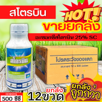 ? ?? สินค้ายกลัง ?? สโตรบิน (อะซ็อกซีสโตรบิน) ขนาด 500ซีซีx12ขวด ป้องกันเชื้อรากาบใบแห้ง แอนแทรคโนส