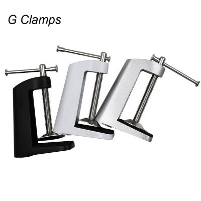 Adjustable Desk Clamp Table Lamp Mount Stand Swing Arm Clip Holder Carpentry Lamp Fixed Metal Base Clip Anti Slip Bracket Holder