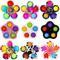 5 Sides Fidget Spinner Colorful Spinning Top Antistress Hand Spinner Finger Sensory Toy Stress Reliever Anxiety Children Toys