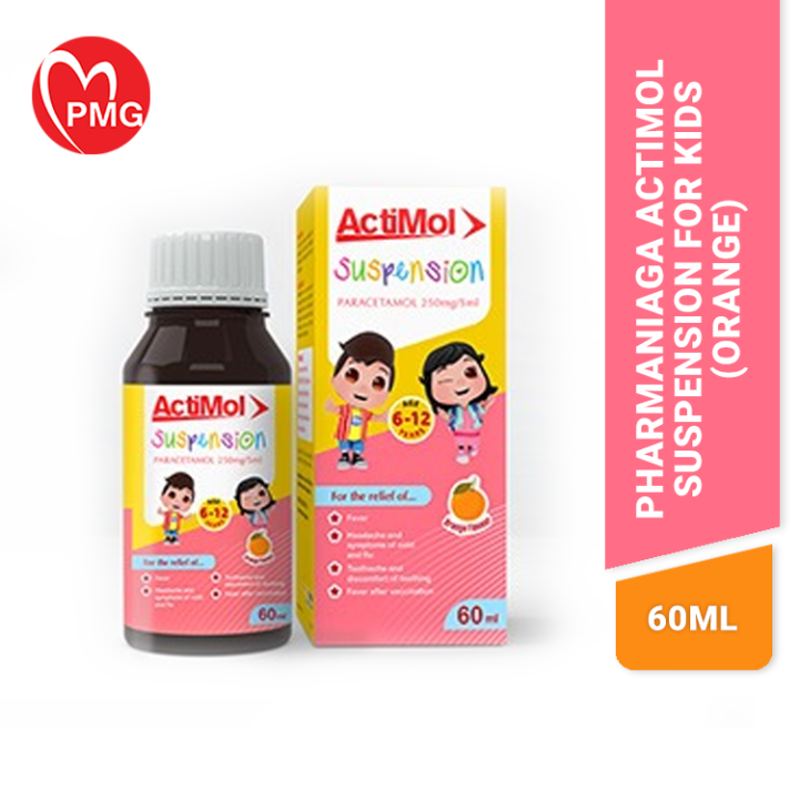 [PMG PHARMACY] Pharmaniaga Actimol (Kids) 250mg /5ml Suspension 60ml ...