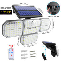 TM 182led ไฟพลังงานแสงอาทิตย์พร้อมหัวปรับได้ Ip65,โคมไฟพลังงานแสงอาทิตย์3โหมดกันน้ำ