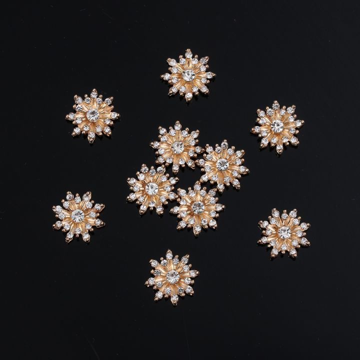 cw-10pcs-buttons-16mm-rhinestone-flatback-plating-hairpin-decoration-apparel-sewing-accessories