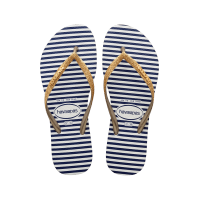 Havaianas รองเท้าแตะ Slim Glitter Stripes Flip Flops - White 41479069537WTXX( รองเท้าผู้หญิง)