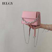 IELGY Women S Niche High-End Chain Messenger กระเป๋าสี่เหลี่ยมเล็ก