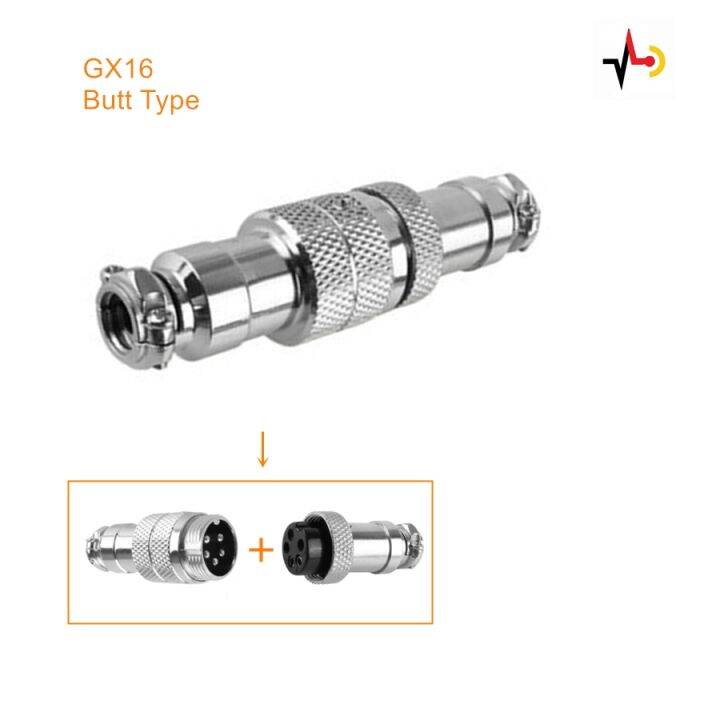 GX16 Aviation Connector Plug Socket GX 16 Butt Type Joint Docking ...