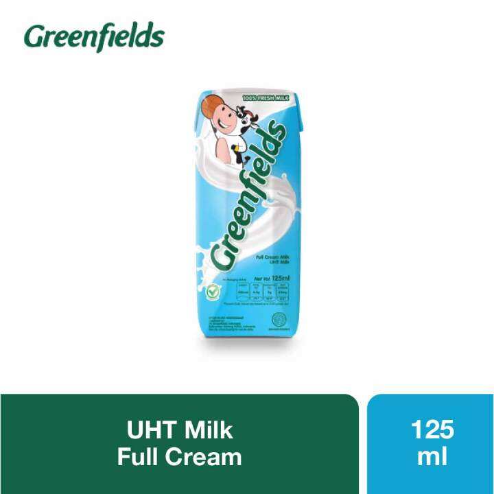 Greenfields Milk UHT Full Cream 125 ml Lazada Indonesia