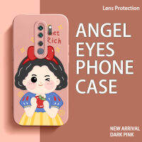 เคสกรอบโทรศัพท์เทอร์โม TPU ลาย Angel Eyes สำหรับ Xiaomi Redmi Note 8 Pro Note 9S 9 Pro Max 9 Pro India 10X 4G Note 10 Lite Poco M2 Pro เคสซิลิโคนนิ่มป้องกันเลนส์กล้องกันกระแทกฝาหลังทรงสี่เหลี่ยม