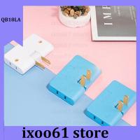 ixoo61 store Rotatable ac power Socket Converter One In Three 180 Degree Extension wall Plug Multi us plug Mini Slim Outlet Adapter Light