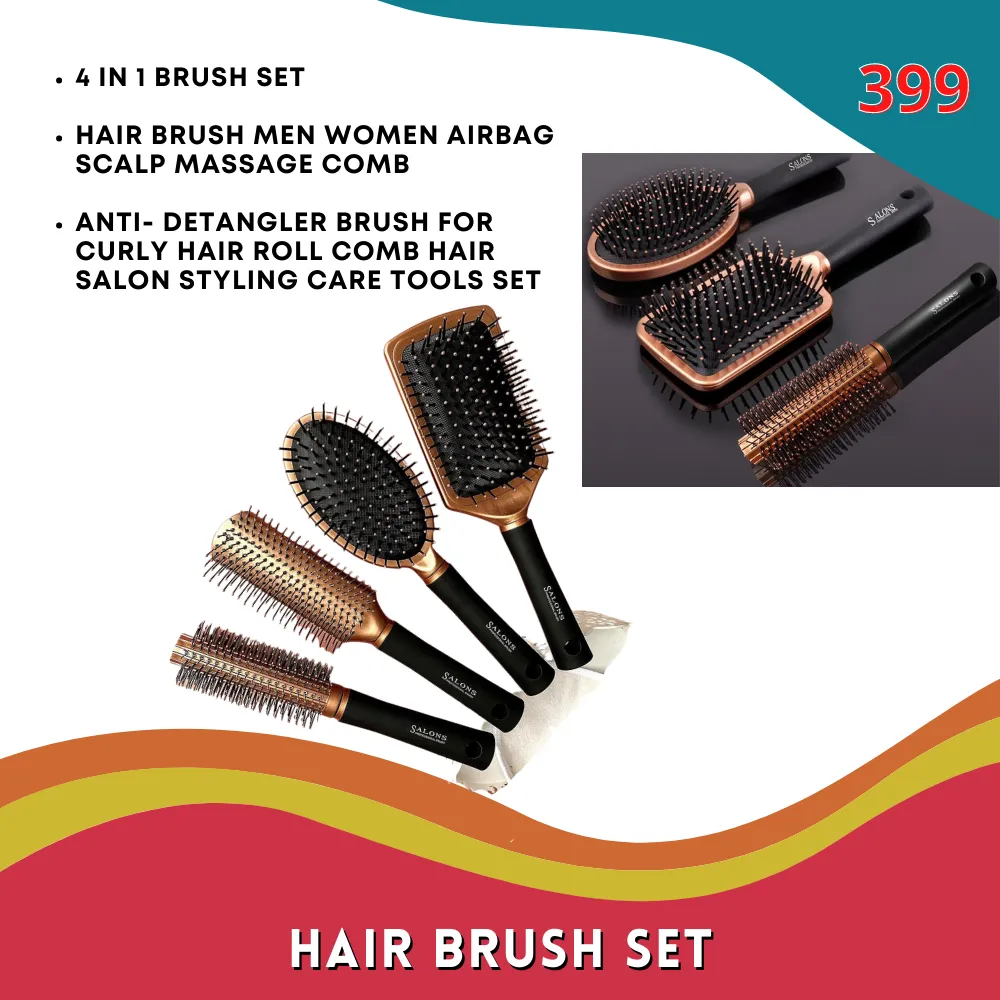 Hair Brush Men Women, Airbag Scalp Massage Comb, Anti- Detangler Brush For  Curly Hair, Roll Comb Hair Salon, Styling Care Tools Set RANDOM COLORS |  Lazada PH