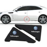 สติกเกอร์ PVC ติดประตูหน้ารถป้องกันการชนกัน,รูปลอกกันรอยขีดข่วนสำหรับ Volkswagen Tiguan Passat Golf 5 6 7 Jetta MK5 MK6 MK7 VW Beetle Polo Vento Phวงเล็บ Scirocco Sportsvan จำนวน2ชิ้น