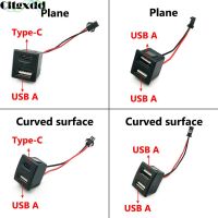 Cltgxdd ขั้วต่อแบบซอกเก็ตชาร์จไฟสองชั้นช่อง USB A 2.0 Type-C 1ชิ้นพร้อม