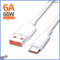 jianzhanqinl 2เมตร6A 66W USB Type-C Super FAST CHARGE CABLE สำหรับ Xiaomi Huawei