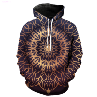 New Mandala Mens Hoodies 3d Print Oversized Tops Hip Hop Spring Cool Streetwear Long Sleeve Fashion Casual Sweatshirts Pullover popular