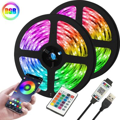 【cw】 Luz Led De Bande Flexible RGB Strip Lights 2835 USB 5V Smart Bluetooth Control Interior Decoration Halloween Layout Party Lamp ！