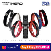 Power Ionics Super Hero ซีรีย์3000,สร้อยข้อมือแฟชั่นไทเทเนี่ยมกันน้ำปรับสมดุลร่างกายมนุษย์ตัวอักษร