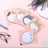 30 แผ่น Kawaii Chubby Cat Sticky Notes Memo Pad ที่คั่นหน้าน่ารัก N ครั้ง Sticky Journal Planner เครื่องเขียนสำนักงาน-kxodc9393