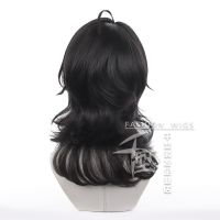 Ensemble Stars Cosplay Sakuma Rei Wig Short Black Curly Halloween Role Play Wig