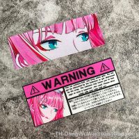 【hot】¤  Pink Eyes Car Styling Reflective Helmet Motorcycle Side Emblem Decals Warning Stickers