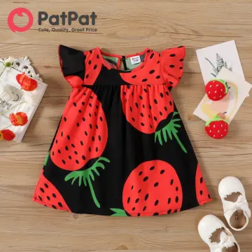 Shop Strawberry Print Dress Baby Girl with great discounts and