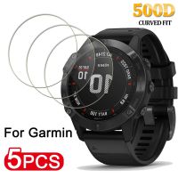 1-5pcs Premium Tempered Glass for Garmin Fenix 6 6S 6X Pro Smart Watch Ultra Clear HD Breakage-proof Screen Protector Films Screen Protectors