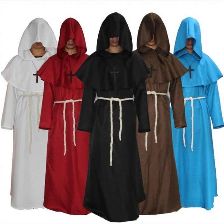 Cospl Costume Medieval Monk Robe Monk Wizard Priest Cos A724♟ ۩ Lazada Ph