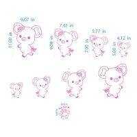สติกเกอร์ ติด แต่งรถ ลาย Piggy Girl ชุด ข้าง ประตูรถ ซ้าย ขวา ไล่ระดับ และ bye bye ท้ายรถ สีชมพู บริการเก็บเงินปลายทาง สำหรับคุณ