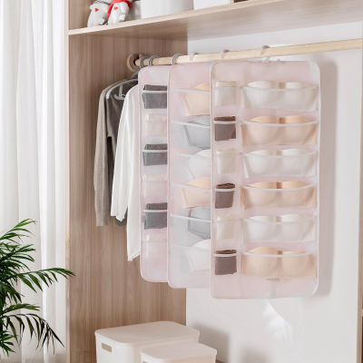 Door hanging organizer for all sorts of things Wardrobe Hanging Organizer for underwear sock Wall Hanging pockets with hange