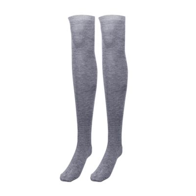 Girls Over Knee Socks Thigh High Thick Stripe Stocking