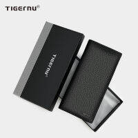 Tigernu Luxury Mens Wallet Newest 100 Genuine Leather Men Wallet Long Male Slim Leather Purse Card Holder Walet Pocket For Men