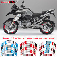 ขายดีสำหรับ BMW R1200GS R 1250 GS R1250-GS ด้านหน้าและด้านหลังล้อลายด้านนอกสติกเกอร์แต่งล้อมอเตอร์ไซค์สะท้อนแสงรูปลอกดุมล้ออุปกรณ์มอเตอร์ไซค์ออฟโรด