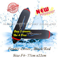 Fender Cover Polyester F4-77x22cm Black/Red