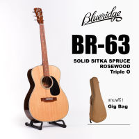 กีตาร์โปร่ง Blueridge รุ่น BR-63 ทรง OOO Solid Top (Sitka Spruce / Rosewood) พร้อมกระเป๋า