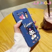 Jlingji เคสสำหรับ Vivo X21 X23ลายการ์ตูน Kuromi บางสวยงามดีไซน์ใหม่เคสโทรศัพท์ขอบสี่เหลี่ยมเคสนิ่มเคสปลอกซิลิโคนกันกระแทก