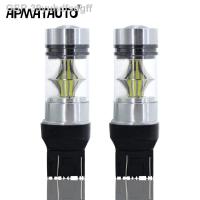 2023 T20 2x 7443 W21/5W 1200LM 992หลอดไฟ100W 3030 20SMD ตัดหมอกท้ายไฟหน้ารถไฟเบรคย้อนกลับ