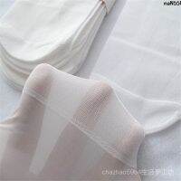 ถุงน่องสั้น 20D สายเหล็ก 10 เส้น ทรงหลวม สีขาว แฟชั่นฤดูร้อน สําหรับผู้ชาย และผู้หญิง ddg