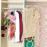 Foldable Hanger Holder Space Saving Wardrobe Closet Organizer for Socks Tie Scarf Belt Shawl Home Home Storage