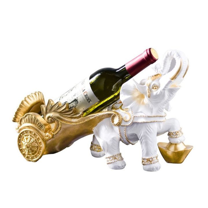 dt06-16-แท่นวางขวดไวน์รูปช้าง