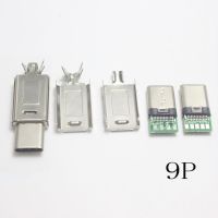 10/30/50set Usb 2.0 3.0 Type-c To Type C 4/5/6/9pin Plug Welding Type Plug For Diy Data Charging Connector For Od 3.0mm2 Cable