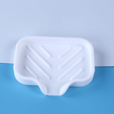 1 End Dish Holder Bar Drain Bathroom Kitchen. Sink Draining For Organizer Tray White Silicone Pcs