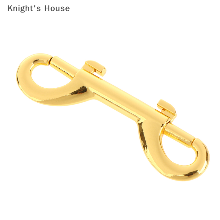 knights-house-ตะขอเกี่ยวกลอนประตูอัลลอยแบบสองด้านพร้อมตะขอเกี่ยวสลักเกลียวแบบหมุนได้คลิปสำหรับพวงกุญแจเชื่อมโยงปลอกคอสุนัข