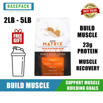 Syntrax Bundle, 2 Items Matrix Protein Powder 5.0 Sustained-Release Ca