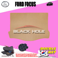 Ford Focus ปี 2012 - 2016 พรมรถยนต์Focus พรมเข้ารูปสองชั้นแบบรูรังผึ้ง Blackhole Double Mat