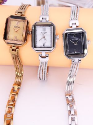 นาฬิกาใหม่เอี่ยม Julius ราคาประหยัดจากหางฉบับภาษาเกาหลีนาฬิกาผู้หญิงแนวโน้มแฟชั่นขนาดเล็กย้อนยุครูปกระดูกงูนาฬิกากันน้ำ