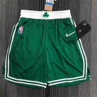 Top-quality 2021-22 Nba Boston Celtics Basketball Jersey Shorts for Men with 75th Anniversary Silver