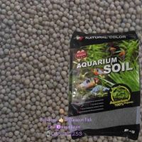 (แบ่งถุงซิป 1 kg.) NATURAL COLOR Aquarium Soil (ถุงดำ) ดินเลี้ยงกุ้ง